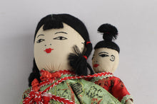 Load image into Gallery viewer, Oriental Mom and Child Doll - Handmade
