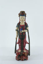Load image into Gallery viewer, Antique Japanese Polychrome Standing Bodhisattva Figure, Edo–Meiji Period Folk Sculpture
