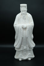 Load image into Gallery viewer, Pair of Vintage Blanc de Chine-Style Porcelain Figurines – Scholar and Lady, 19&quot; Tall
