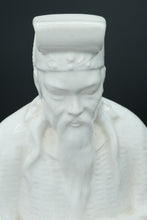 Load image into Gallery viewer, Pair of Vintage Blanc de Chine-Style Porcelain Figurines – Scholar and Lady, 19&quot; Tall
