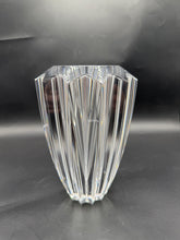 Load image into Gallery viewer, Orrefors Zodiak Crystal Vase Erika Lagerbielke Signed Swedish Art Glass 8 Inch
