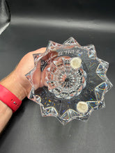 Load image into Gallery viewer, Orrefors Zodiak Crystal Vase Erika Lagerbielke Signed Swedish Art Glass 8 Inch
