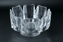Load image into Gallery viewer, Orrefors Corona Crystal Bowl Lars Hellsten Signed 4384 14 Sweden 9 Inch

