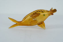 Load image into Gallery viewer, Vintage Italian Orvieto Wine Bottle – Fish Shaped Amber Glass with Label
