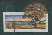 Load image into Gallery viewer, D. Morgan “Yours and Mine” Limited Edition Framed Print – Country Cottage Landscape – 33.5&quot; x 24&quot;

