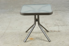 Load image into Gallery viewer, Modern Outdoor Square Glass Top Side Table
