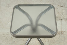 Load image into Gallery viewer, Modern Outdoor Square Glass Top Side Table
