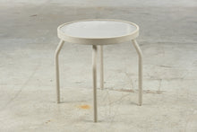 Load image into Gallery viewer, Modern Outdoor Round Glass Top Side Table
