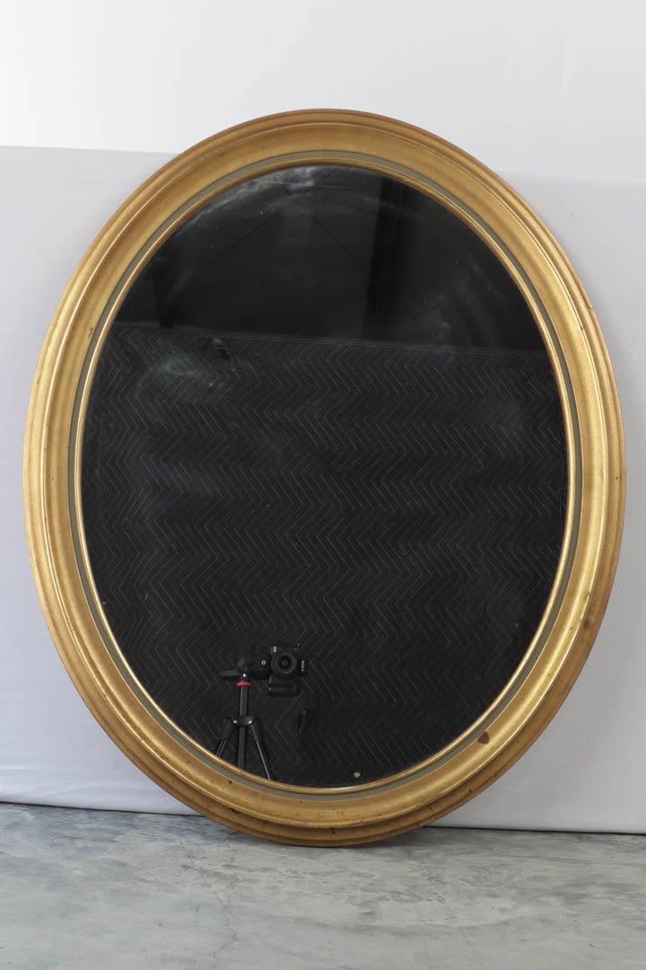 Oval Gold Mirror- 26 x 32 1/2