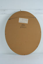 Load image into Gallery viewer, Vintage Oval Wall Mirror 25 x 31 Cream Gold Ornate Frame

