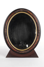 Load image into Gallery viewer, Oval Vanity Mirror and Stand - Carved Leaves
