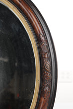 Load image into Gallery viewer, Oval Vanity Mirror and Stand - Carved Leaves
