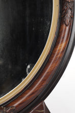 Load image into Gallery viewer, Oval Vanity Mirror and Stand - Carved Leaves
