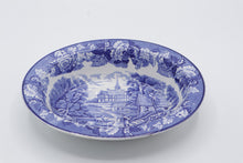 Load image into Gallery viewer, Wood and Sons Enoch Woods Ware English Scenery Blue Transferware Serving Bowl
