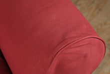 Load image into Gallery viewer, Red Upholstered Rolled Arm Lounge Chair with Ottoman
