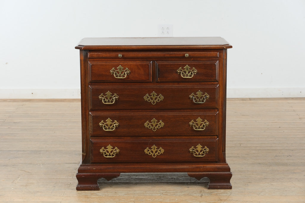 Mahogany Bachelors Chest / Oversized Nightstand with Pull-Out Table