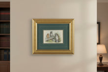 Load image into Gallery viewer, Theodore Jasper Short Eared Owl and Screech Owl Print Gold Frame 18 x 15
