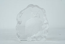 Load image into Gallery viewer, Mats Jonasson Sweden Crystal Owl Sculpture Signed Art Glass Paperweight 6"
