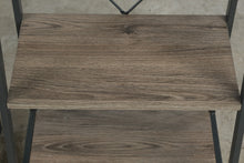 Load image into Gallery viewer, ndustrial Modern 4 Tier Ladder Bookcases with Metal Frame and Wood Grain Shelves - Pair
