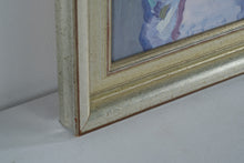 Load image into Gallery viewer, Large Silver Gilt Wood Picture Frame 27.5x33.5 With 24x30 Opening Traditional Classic Profile
