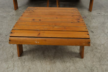 Load image into Gallery viewer, The Blooming Chair Hand Painted Cedar Adirondack Double Bench with Ottoman
