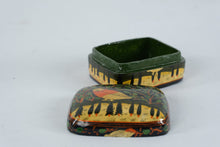 Load image into Gallery viewer, Hand Painted Wood Trinket Box Bird Folk Art Handcrafted Decorative Box
