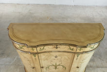 Load image into Gallery viewer, Hand Painted Bombe Sideboard Cabinet with Three Doors
