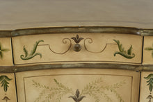 Load image into Gallery viewer, Hand Painted Bombe Sideboard Cabinet with Three Doors
