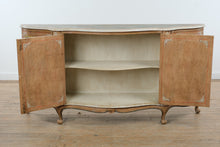 Load image into Gallery viewer, Italian Hand-Painted Rococo Style Sideboard with Curved Front &amp; Floral Panels
