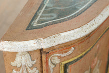 Load image into Gallery viewer, Italian Hand-Painted Rococo Style Sideboard with Curved Front &amp; Floral Panels

