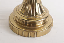 Load image into Gallery viewer, Pair of Brass Lamps with Brown Shade
