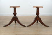 Pair of Finished Duncan Phyfe Style Table Pedestals – Online Exclusive