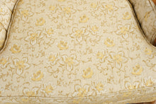 Load image into Gallery viewer, Pair of Vintage French Provincial Tufted Lounge Chairs – Floral Upholstery &amp; Carved Wood Frames
