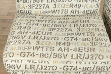 Load image into Gallery viewer, Pair of Jonathan Lewis Numerical Slipper Chairs – Modern Print

