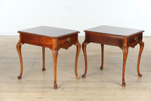 Load image into Gallery viewer, Pair of Lexington Cherry Chippendale Side Tables – 490-943
