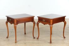 Load image into Gallery viewer, Pair of Lexington Cherry Chippendale Side Tables – 490-943
