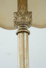 Load image into Gallery viewer, Pair of Ornate Vintage Buffet Lamps – Gold Finish with Bell Shades
