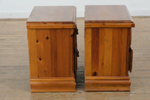 Load image into Gallery viewer, Rustic Pine Nightstands by Vaughn Bassett – Set of Two
