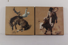 Load image into Gallery viewer, Pair of Rodeo Paintings - Carolyn Cheney
