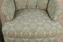 Load image into Gallery viewer, Pair of Custom Upholstered Swivel Rocker Lounge Chairs by Spicer's Upholstery

