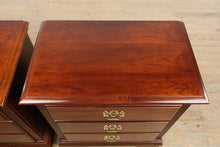 Load image into Gallery viewer, Pair of American Drew Solid Cherry Chippendale Nightstands – 26&quot; Wide
