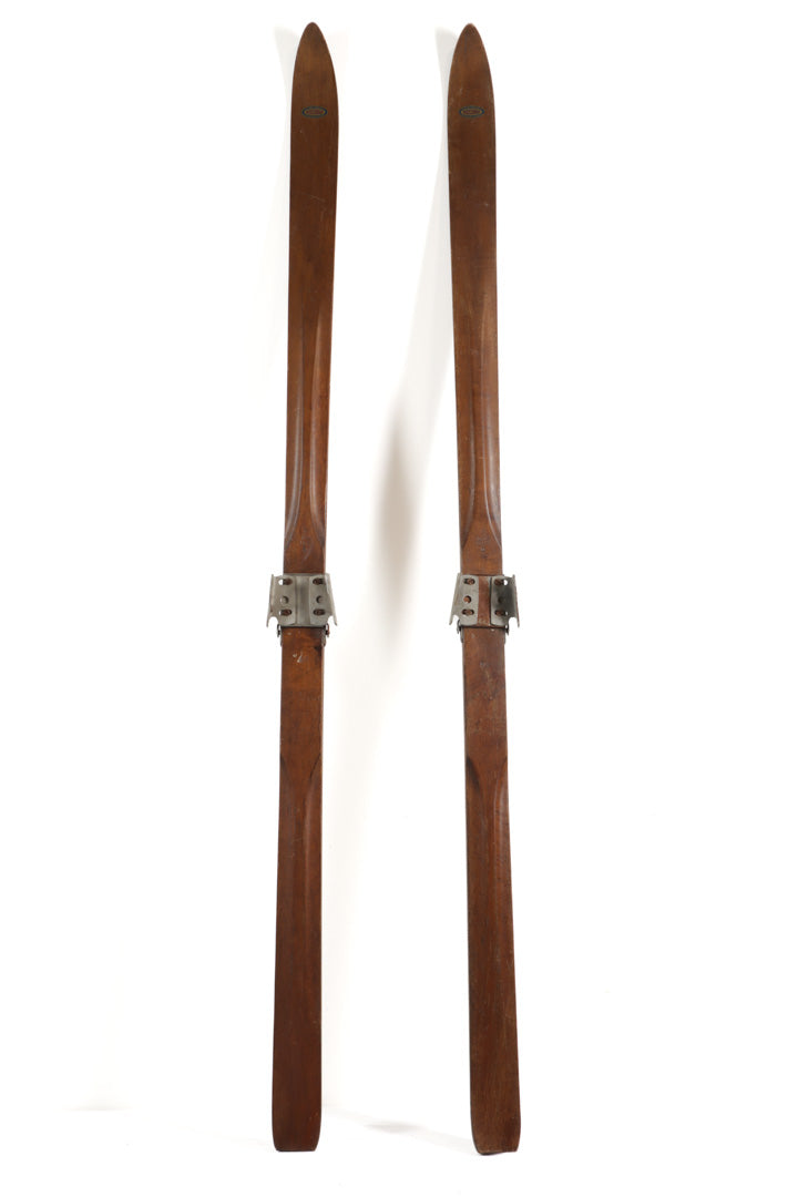 Pair of Antique C.A. Lund - Record Skis