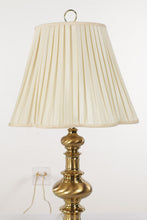 Load image into Gallery viewer, Pair of Autumn Durham Brass Lamps
