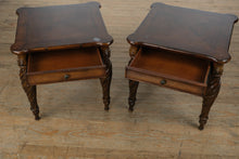 Load image into Gallery viewer, Pair of Bahamian Style Side Tables with Woven Details
