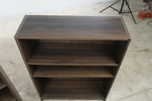 Load image into Gallery viewer, Pair of IKEA BILLY Dark Brown Low Bookcases with Adjustable Shelves
