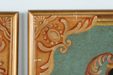 Load image into Gallery viewer, Mid Century Florentine Style Bird Wall Panels Gilt Frame Pair 30x42
