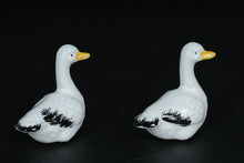Load image into Gallery viewer, Pair of Vintage Hand-Painted Porcelain Goose Figurines
