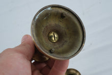 Load image into Gallery viewer, Pair Solid Brass Taper Candle Holders Classic Turned Candlesticks 3 Inch
