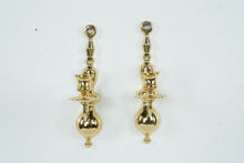 Load image into Gallery viewer, Pair Brass Wall Candle Sconces Traditional Colonial Style 9 Inch
