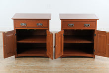 Load image into Gallery viewer, Pair of Canal Dover Hill House Amish Cherry Nightstands
